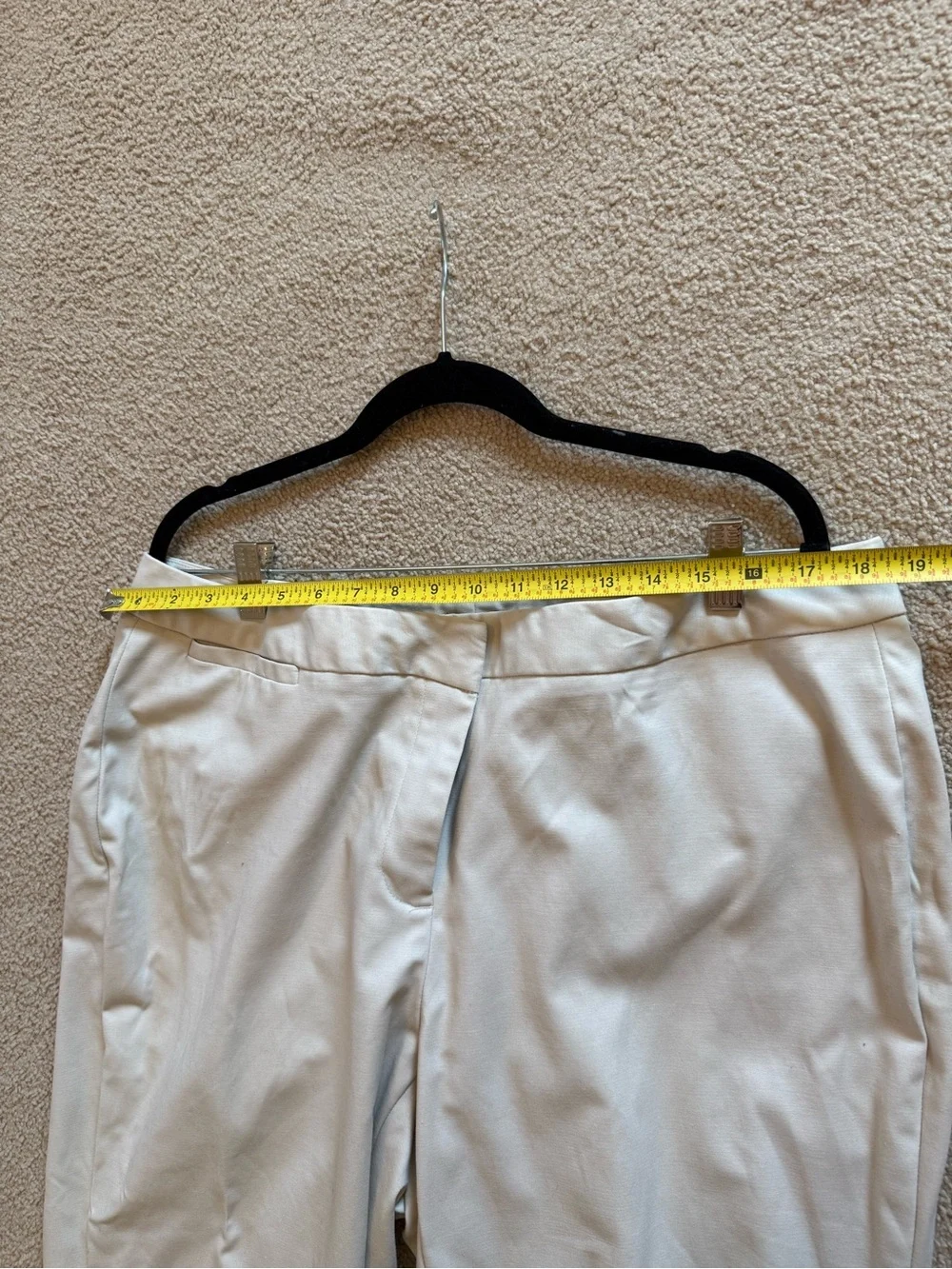 Rafaella | Light Beige Curvy Dress Pant Capris | Size 16W
